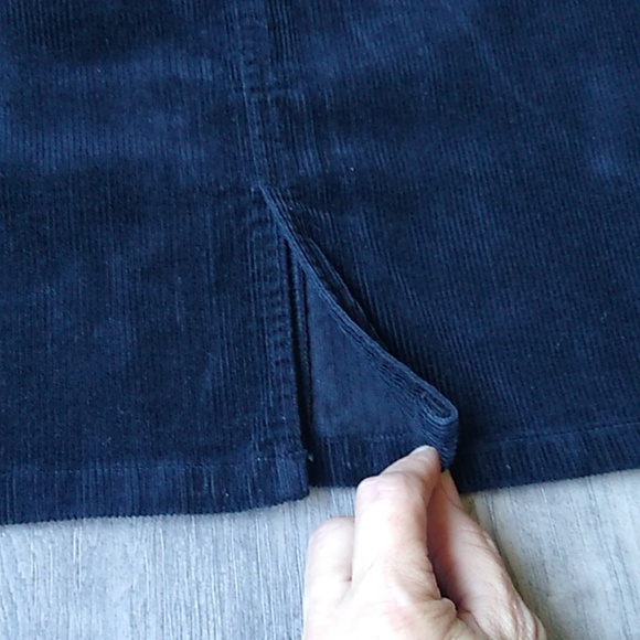 Eddie Bauer black corduroy midi skirt size 8 - Picture 4 of 12
